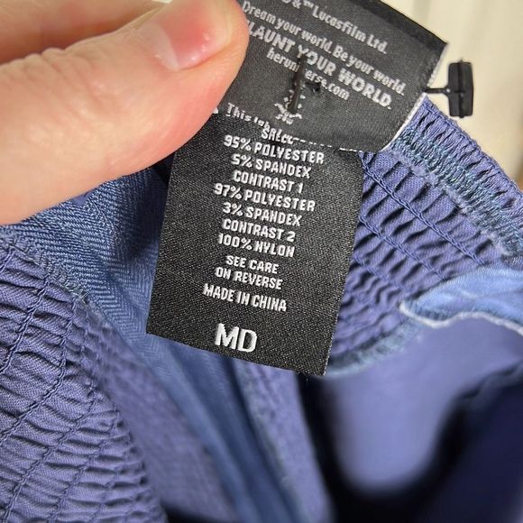 Her Universe Star Wars Ahsoka Tano Retro Jumpsuit Her Blue Size Medium Nwot - Picture 6 of 9